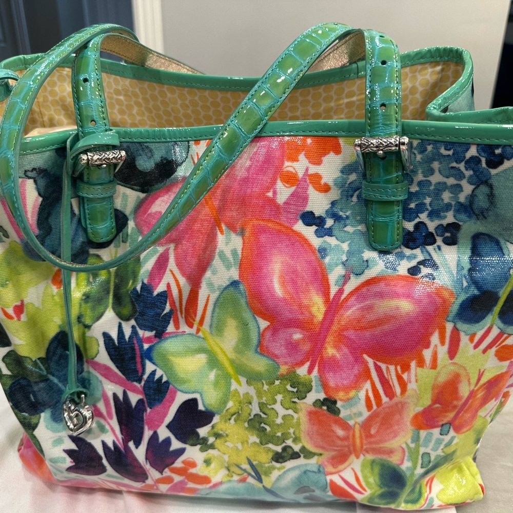 Brighton Floral Butterfly Tote Bag - Picture 2 of 12